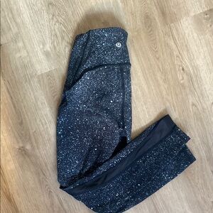 Lululemon Athletica Black Speckled Leggings
